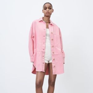 zara oversized shirt